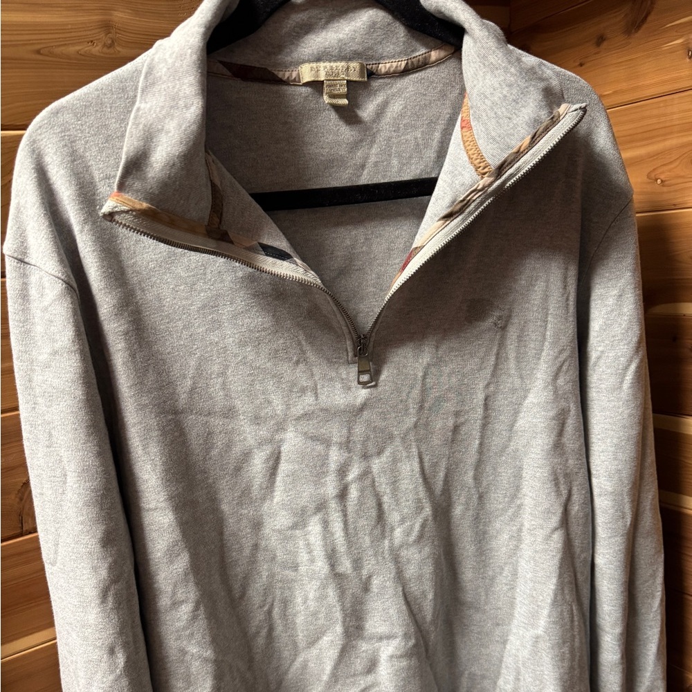 Burberry Quarter (1/4) Zip in Gray